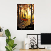 Go Wild Camping Travel Poster ポスター (ホームオフィス)