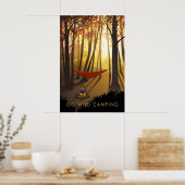 Go Wild Camping Travel Poster ポスター (キッチン)