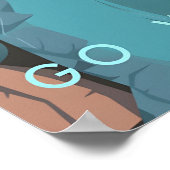 Go Wild Swimming Travel Poster ポスター (角)