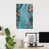 Go Wild Swimming Travel Poster ポスター (ホームオフィス)