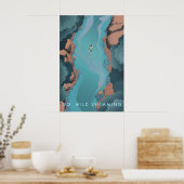 Go Wild Swimming Travel Poster ポスター (キッチン)