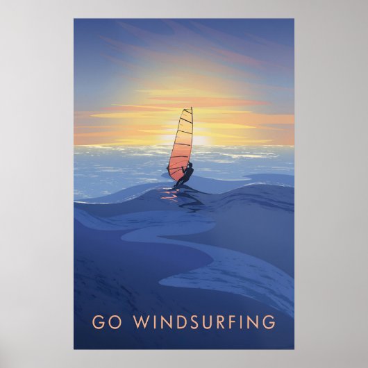 Go Windsurfing Travel Poster ポスター (正面)