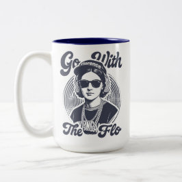 Go With The Flo フローレンス・ナイチンゲール ヒップホップ レトロ ツートーンマグカップ
