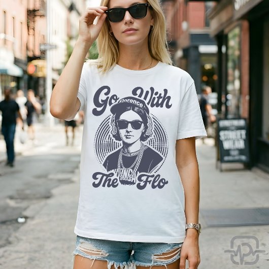 Go With The Flo Florence Nightingale Hip Hop Retro Tシャツ