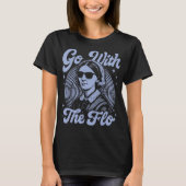 Go With The Flo Florence Nightingale Retro Nurse Tシャツ (正面)