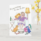 'Go with the Flow'誕生日カード カード (黄色い花)