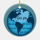 Go Ye...マーク16:15 セラミックオーナメント (裏面)