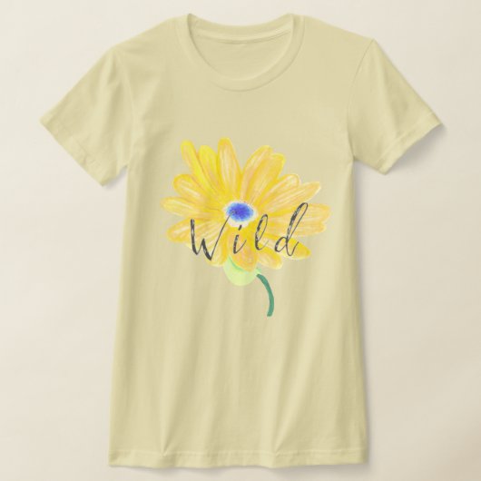 Go Yellow Flower Wild Tシャツ (レイダウン)