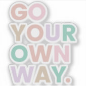 Go Your Own Way シール (正面)