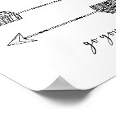 Go Your Own Way Arrowプリント ポスター (角)