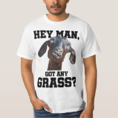 Goa for Goat Lovers Farm Apparel Meme Pun Funny Go Tシャツ (正面)