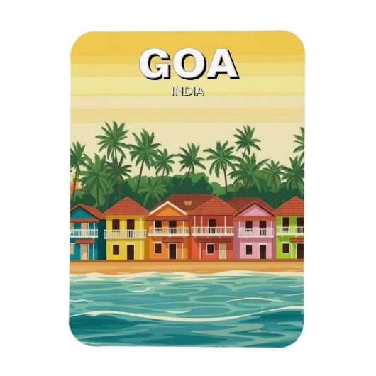 Goa India マグネット (縦)