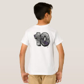 GOAL! サッカーお祝いキッズTシャツ Tシャツ (裏面フル)