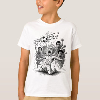 GOAL! サッカーお祝いキッズTシャツ Tシャツ