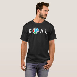 GOAL サッカー ファン フットボール デザイン Tシャツ