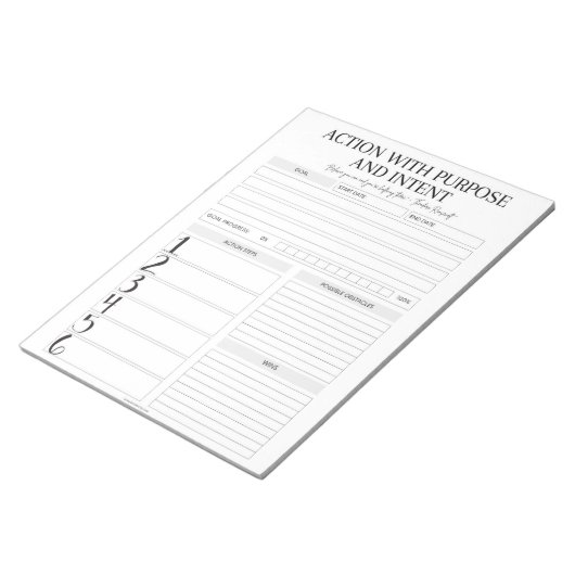 Goal Achiever's Masterplan: Action Plan Notepad ノートパッド (アングル)