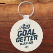 Goal Getter Distressed Player Name & Number キーホルダー (正面)