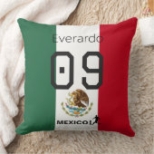 Goal Getter Mexico Flag Personalized Sports クッション (ブランケット)