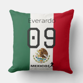 Goal Getter Mexico Flag Personalized Sports クッション