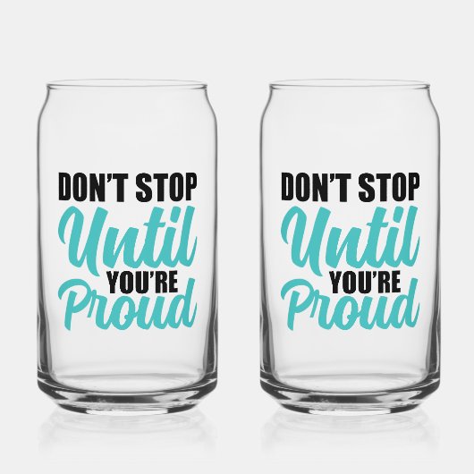 Goal-Oriented Achievement Quote ガラス缶 (正面)