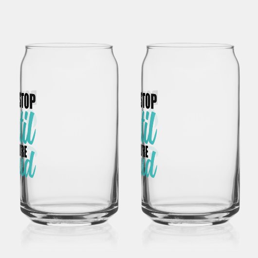 Goal-Oriented Achievement Quote ガラス缶 (左)