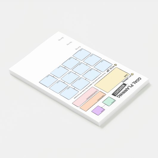 Goal planning for ADHD Post-It Notes ポストイット (アングル)