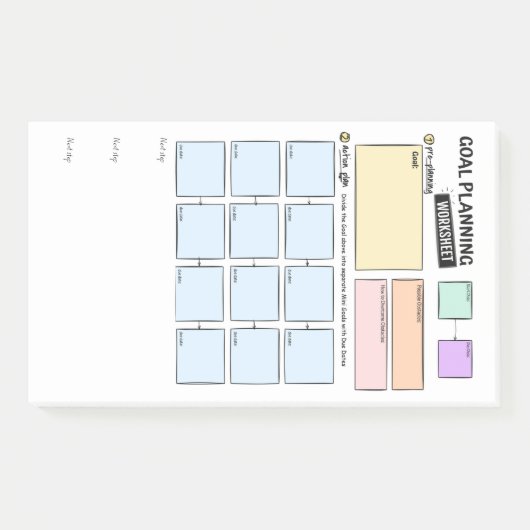 Goal planning for ADHD Post-It Notes ポストイット (正面)