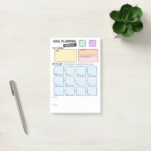 Goal planning Post-It Notes ポストイット (オフィス)