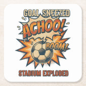Goal Sneezed Stadium Exploded スクエアペーパーコースター (正面)