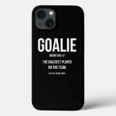 Goalie Gear Goalkeeper Definition Funny Soccer Hoc Case-Mate iPhoneケース (裏面)