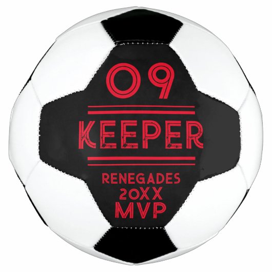 Goalie Keeper MVP賞の作成 サッカーボール (正面)