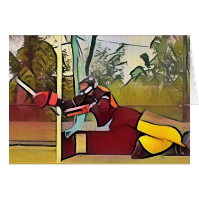 Goalie wenskaart (正面横)