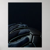 Goalkeeper Gloves Dark Dramatic Close Up ポスター (正面)