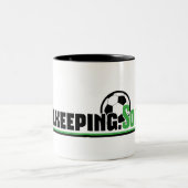 Goalkeing.サッカーコーヒーマグ ツートーンマグカップ (中央)