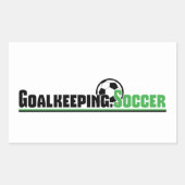 Goalkeing.Soccerシール 長方形シール (正面)