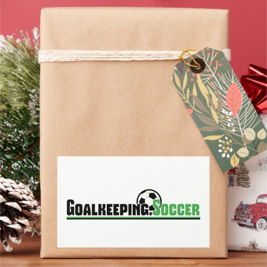 Goalkeing.Soccerシール 長方形シール (クリスマス)