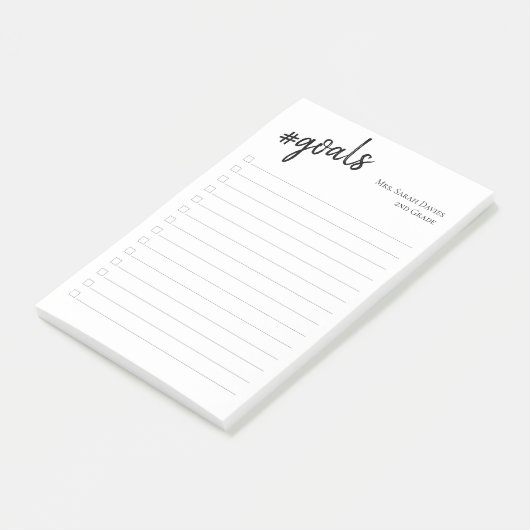 #goalsカスタマイズ可能な名前とタスク一覧のタイトル ポストイット (アングル)