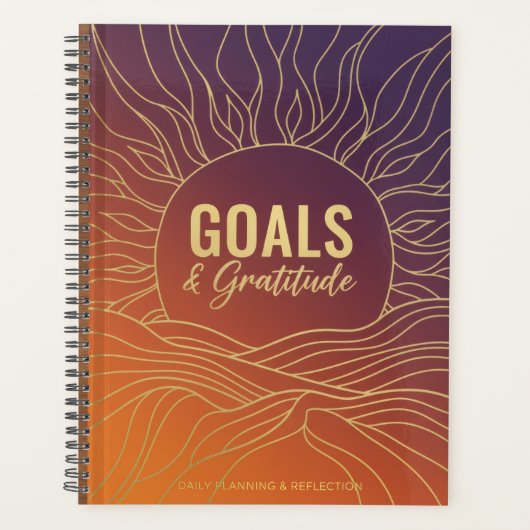 Goals & Gratitude Planner プランナー手帳 (正面)