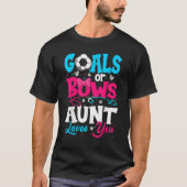 Goals Or Bow Keeper Of Gender Aunt Loves You Revea Tシャツ (正面)