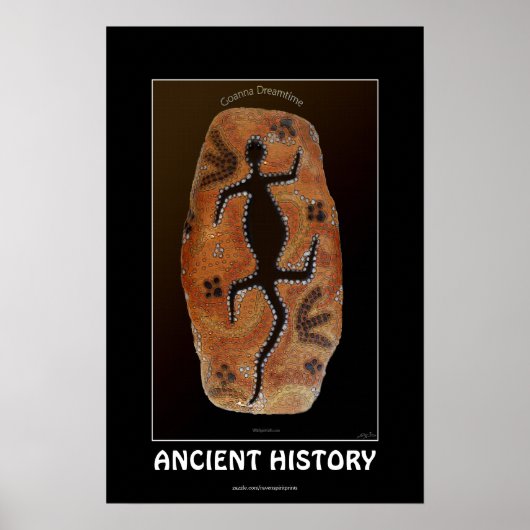 GOANNAオーストラリア先住民スタイルアートポスター ポスター (正面)