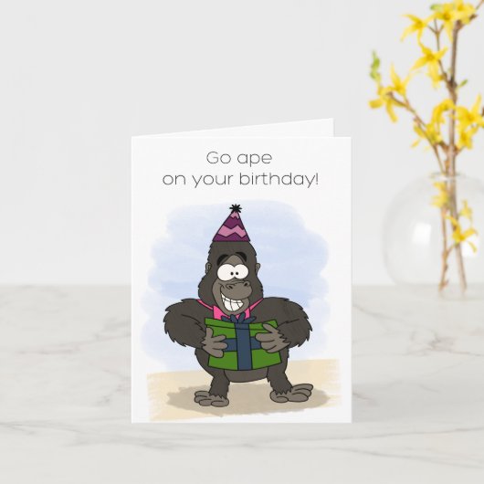 GoApe誕生日カード カード (黄色い花)