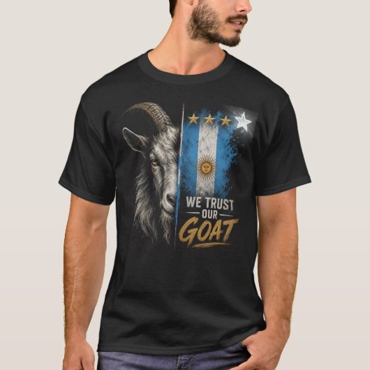 GOAT アルゼンチンサポーターの信頼 Tシャツ (正面)