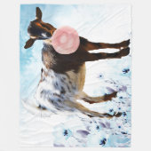 GOAT|花の中のBublegumナイジェリアGetYerGoat™ フリースブランケット (正面)