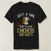 Goat And Chicken Gift Farmer Tシャツ (デザイン正面)