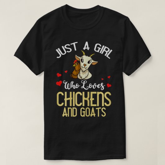 Goat And Chicken Gift Farmer Tシャツ (デザイン正面)