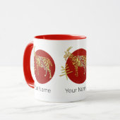 Goat Chinese Zodiac Horoscope Constellation Sign マグカップ (正面左)