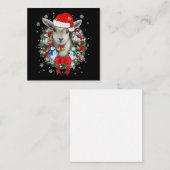 Goat Christmas Ornament ノートカード (正面/裏面)