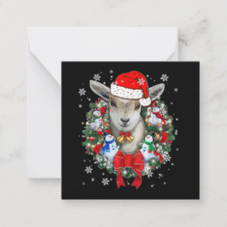 Goat Christmas Ornament ノートカード