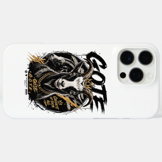 GOAT Crown Luxury Phone Case Design Case-Mate iPhoneケース (裏面 (横))