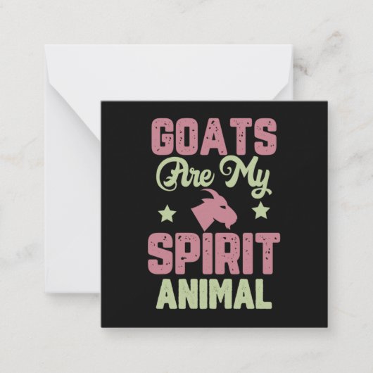 Goat design ノートカード (正面)
